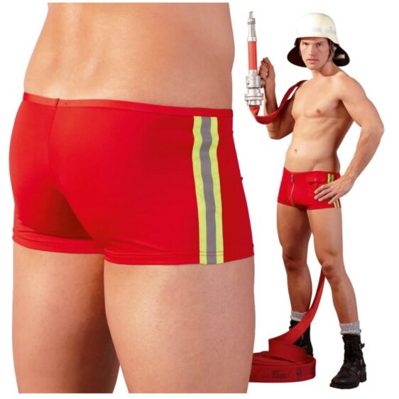 Herre Pants Fireman i Rød