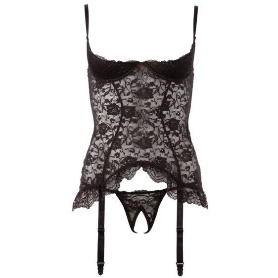 Blonde Bustier med Strømpeholder og Trusser