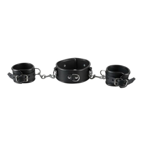 Læder hals- og håndlænker