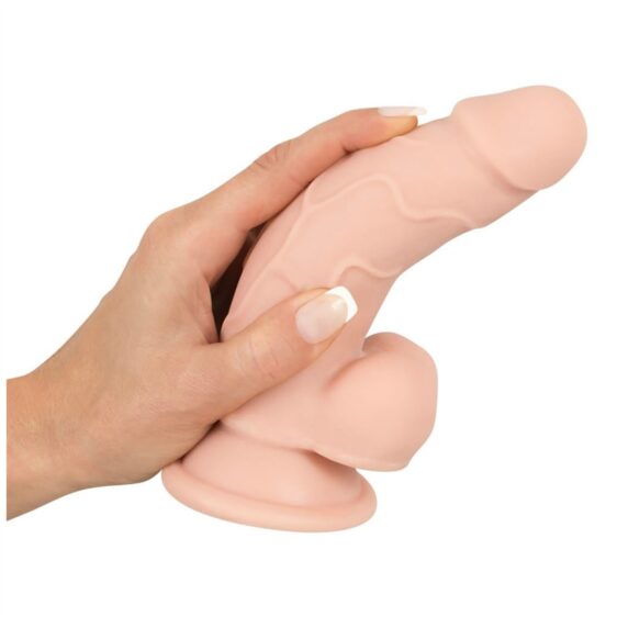 Nature Skin Small Bendable Dildo 17 cm med Sugekop