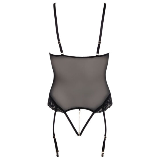 Bondage Body med Strømpeholdere og Håndlænker