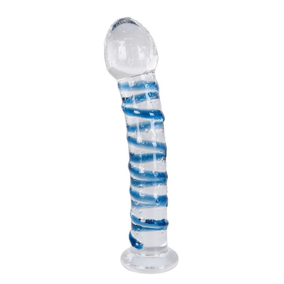 Glas Dildo Arts Clair Bleu