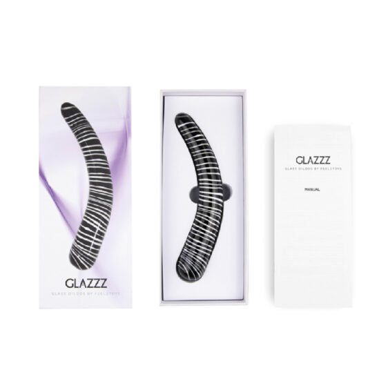 FEELZTOYS - GLAZZZ GLASS DILDO DARK DESIRE