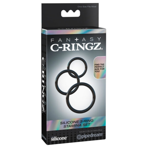 Fantasy C-Ringz Stamina Set - 3 Penisringe i sæt