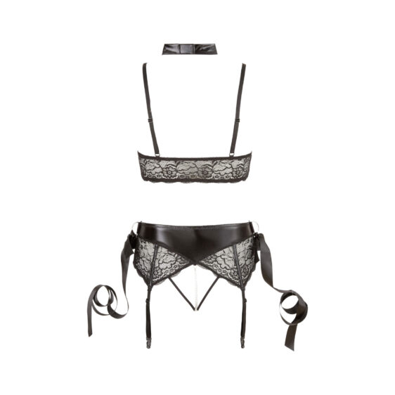 Bondage Lingeri Sæt med Satin Håndjern