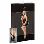 Noir Wetlook Kjole med Transparent Top