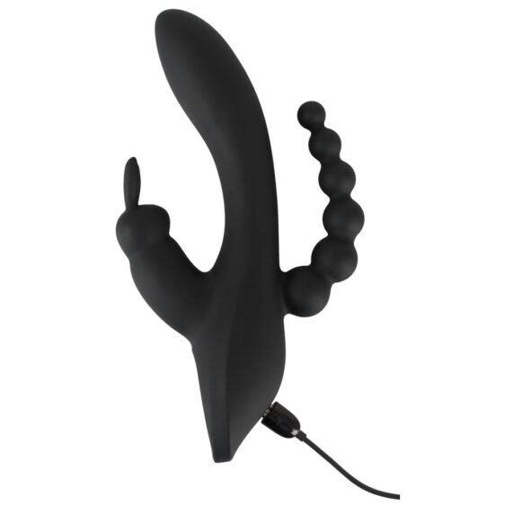 Sweet Smile G-punkt rabbit vibrator Triple med Anal Kæde