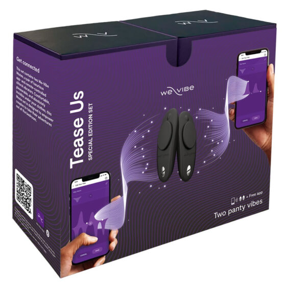 We-Vibe Tease Us - 2 x Moxie Klitorisvibrator med Fjernbetjening