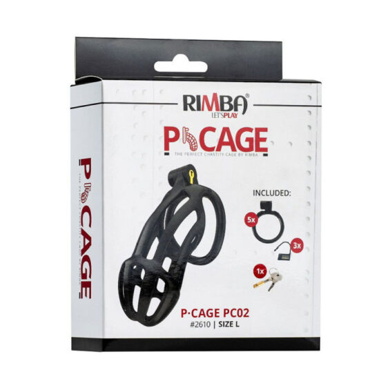 Rimba P-Cage - P-Cage PC02 - Penis Cage Size L - Black