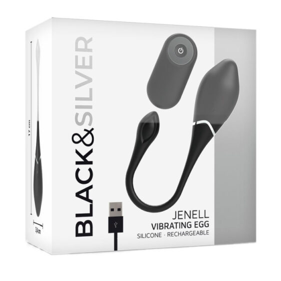 Black&Silver Jenell Vibrerende Æg