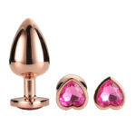 Rosegold Hjerte Buttplug Sæt