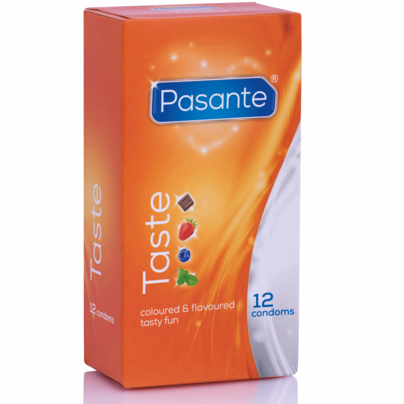 Pasante Kondomer med Smag 12 stk.