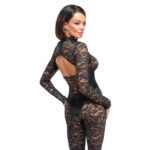 Noir Blonde Jumpsuit med Wetlook Korset indsats