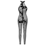 Noir Off-the-shoulder jumpsuit i Transparent med Print