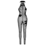 Noir Off-the-shoulder jumpsuit i Transparent med Print