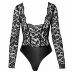 Noir Wetlook og Blonde Body med Skridt Lynlås
