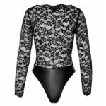 Noir Wetlook og Blonde Body med Skridt Lynlås