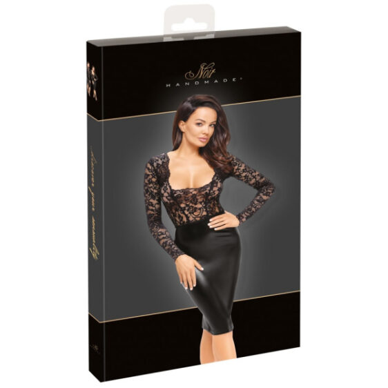 Noir Wetlook og Blonde Kjole