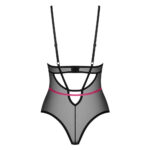 Obsessive Novenes Body i Sort med Røde Stropper