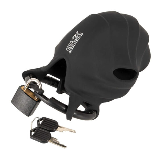 Black Velvets Silikone Cock & Ball Chastity Cage