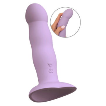 Heart Guy Purple Vibrator med Sugekop
