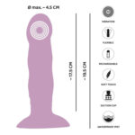 Heart Guy Purple Vibrator med Sugekop