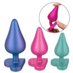 Luster Anal Plug Træningssæt med 3 stk i Metallisk Look