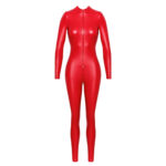 Noir Wetlook Jumpsuit Orgia Rubia