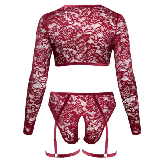 Plus Size Blonde Top og Bundløse Hofteholder Trusse