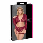 Plus Size Blonde Top og Bundløse Hofteholder Trusse