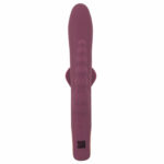 Slim Triple Plum Vibrator med Klitoris Stimulator og Anal Kæde