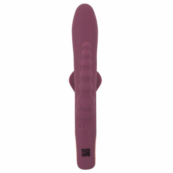 Slim Triple Plum Vibrator med Klitoris Stimulator og Anal Kæde