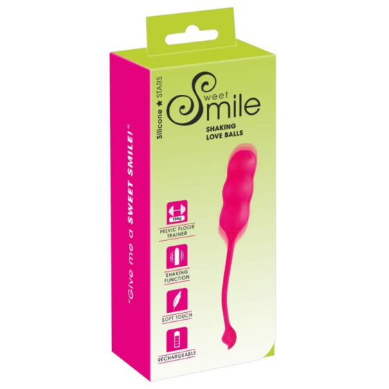 Sweet Smile Shaking Love Balls Bækkenbundskugler med Vibrator