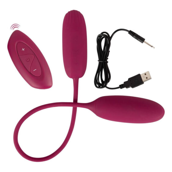 Sweet Smile Shaking & Vibrating Trådløs Duo Vibrator Æg