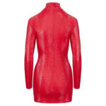 Wetlook Kjole i Rød med Snake Skin Mønster