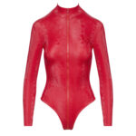 Wetlook Snake Skin Look Body i Rød