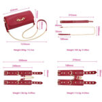 BDSM Sæt med Taske - Rød12 BDSM Sæt med Taske - Rød