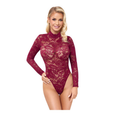 Blonde Body i Bordeaux med Lange Ærmer