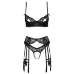 Blonde Lingeri Sæt med BH, Trusser og Hofteholder med Flotte Detaljer 3 Blonde Lingeri Sæt med BH, Trusser og Hofteholder med Flotte Detaljer