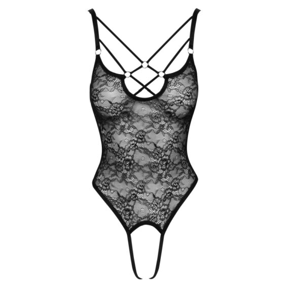 Bundløse Blonde Body med String Detaljer