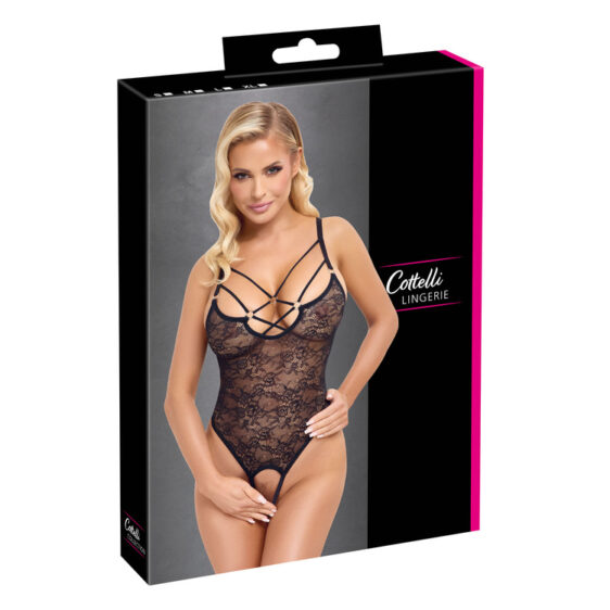 Bundløse Blonde Body med String Detaljer