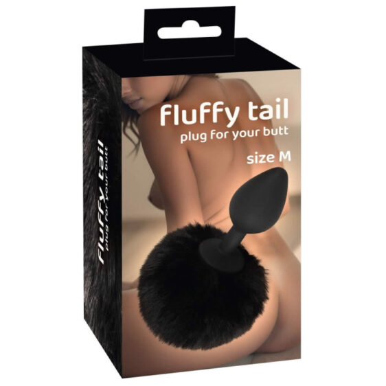 Fluffy Bunny Tail Anal Plug med Pompom