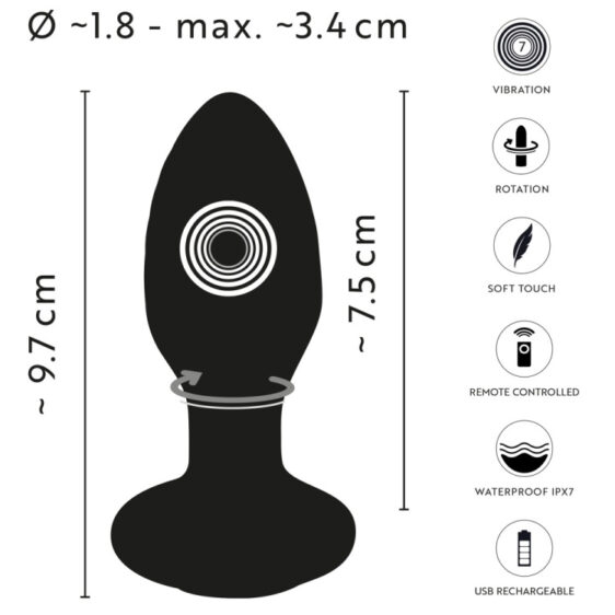 RC Rotating Butt Plug