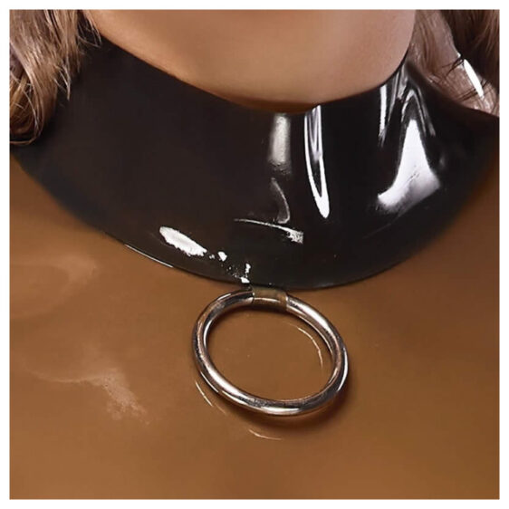 Smoky Transparent Latex Crop Top