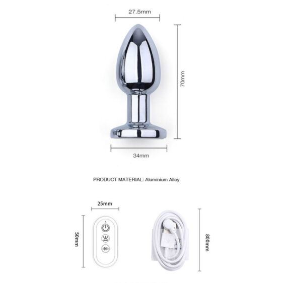 Vibrerende Butt Plug med LED - Small