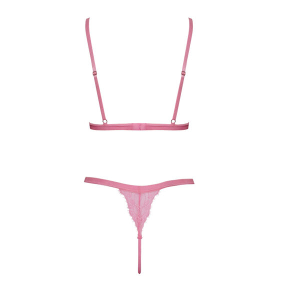 Fantasy Blonde BH og G-Streng i Pink