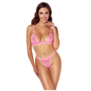 Fantasy Blonde BH og G-Streng i Pink