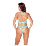 Fantasy Blonde BH og G-streng Sæt i Mint Grøn
