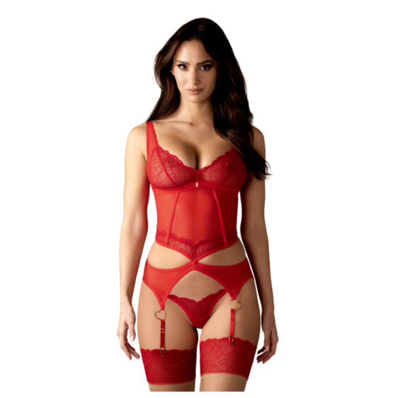 Obsessive Cupid Desir Lingeri Sæt i Rød Obsessive Cupid Desir Lingeri Sæt i Rød