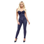 Stropløs corsage med silkemat overflade